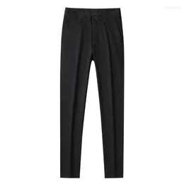 Men's Suits Casual Trousers Cotton Slim-fit Fashion All-match Business Commuter Straight Non-iron Solid Colour Long Pants