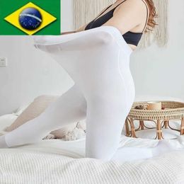Sexy Socks Oversized 45-120KG Women Spring Autumn White Leggings Newly Designed Silk Pantyhose Dance For Thick Medium Tights Practice Adult 240416