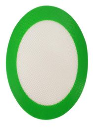 FDA silicone mat Green Round Silicone Mats Wax NonStick Pads Silicone Mat Food Grade Baking Mat Dabber Sheets Jars Dab Pad Baking5980583