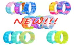 Bracelet Press Bubble Toys Rainbow Colour Wristband Antistress Sensory Toys For Children Push Figet Toy4438265