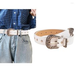 Belts Cowgirl Waist Chain Casual Metal Buckle Vintage Ceinture Unisex Belt
