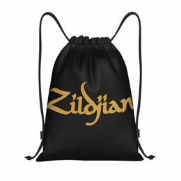 zildjian Logo Bag Drawstring Backpack Sports Gym Sackpack String Bag for Yoga j9cw#