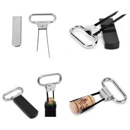 2024 Portable Wine Bottle Opener Pumps Cork Waiters Corkscrew Out Tool Handheld Labor-saving Type Cork Puller Foil Cutter Accessories - for