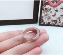 Top Quality Trend New Ring High Quality Sterling Silver Ring S925 Material Wild Couple Ring Fashion Product Supplyl8748726