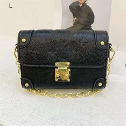 Shoulder Bag New 90% Factory Direct Sales Jia Summer Embossed Small Square Bag with High Grade Pink Handbag Versatile Crossbody Womens Bag