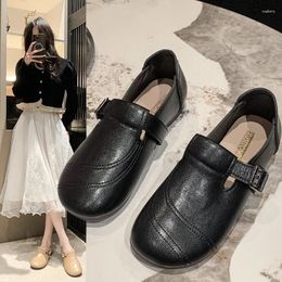 Dress Shoes 2024 Fashion Comfort Women Casual Patent Leather Slip On Flat Lady Cool Soft Spring & Summer Work Office