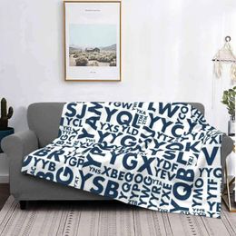 Blankets Canadian Airport Codes Jumble In Dark Blue Latest Super Soft Warm Light Thin Blanket Flying Code Ai Airways