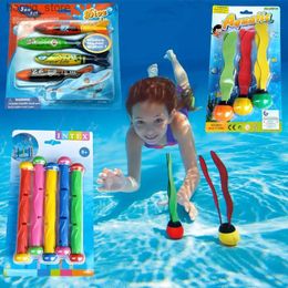 Песчаная игра в воду Fun Новые летние ракетные игрушки Toys Fun Ploming Bool Diving Game Toys Childrens Underwater Diving Toys Water Games Y240416