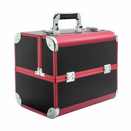 cosmetic Bag Suitcases For Cosmetics Large Capacity Women Travel Makeup Bags Portable Profial Box Manicure Cosmetology Cas X2Kg#