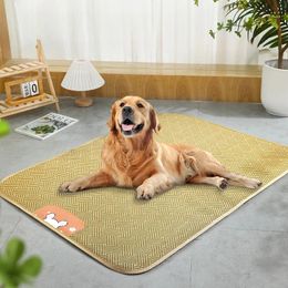 Pet SpringSummer Cooling Mat DogCat Four Seasons Cool for SmallLarge Dogs Golden Retrievers and Cats 240416