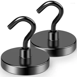 Hooks D36mm Black Magnet With Epoxy Coating Heavy Duty Super Strong Suitable For Home Kitchen Workplace Office