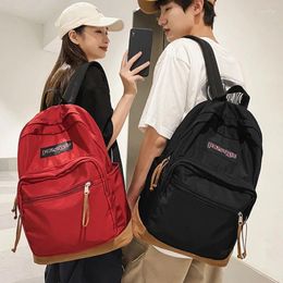 Backpack Vintage Woman Man Nylon Travel Bag Preppy Schoolbag For Teenage Boy Girl College Student Large Capacity Waterproof