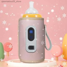 Bottle Warmers Sterilizers# Practical bottle heater easy to carry bottle heater LCD screen car travel USB baby bottle heater 3-level adjustable Q240416