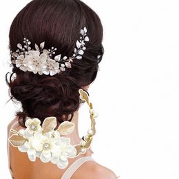 bride Hair Band White Crytal Headband Wedding Bridal Hair Accories Tiara Ornaments Wedding Headbands For Bride Hair Combs H5DZ#