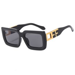 Luxury Trendy Off Sunglasses Men Women Box Sunglass Brand Frames Metal Sun Glasses Versatile Arrow x Hip-hop Sports Travel Uv400 Trend Sunglasse D956