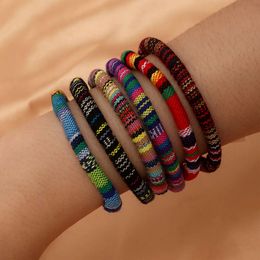 Bz1680 Bracelet Length Scalable Ethnic Style Colourful Mens and Womens Universal Set