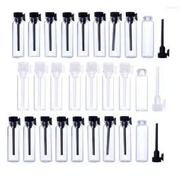 Storage Bottles 30Pcs 1-3ml Empty Perfume Sample Mini Glass Refillable Vial Containers For Essential Oil Fragrance And Liquid