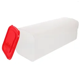 Plates Sandwich Bread Storage Box Containers Holder Carrier With Lid Red Bakery Boxes Airtight Loaf Of