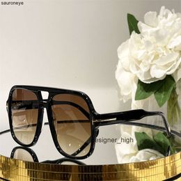 TF Designer Toms Fords Sunglasses for Women Ft884 Oversized Frame Lenses Men Classic Brand Original Box 1ZK6