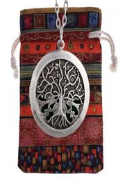 1pc Tree of Life Essential Oil Diffuser Locket Necklace Pendant Collections Aroma Jewelry XSH52413689127