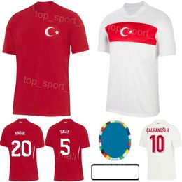 Man 24 25 Euro Cup Soccer Turkey 18 Mert Muldur Jersey National Team 19 Kenan Yildiz 10 Hakan Calhanoglu 14 Yunus Akgun 16 Ismail Yuksek Arda Guler Football Shirt Kits