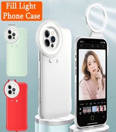 Selfie Light Portable Mobile Phone Case for IPhone 12Pro Max Flash Led Ring Fill Light Back Cover for IPhone 1212 Pro New Case4701679