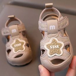 Summer Sandals for Baby Boys Girls Vintage Fashion Toddler Shoes for Born Baby Softsoled First Footwear for Kids Sandal 240409