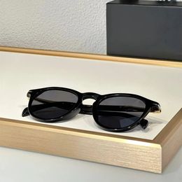 Original Round Black Sunglasses Men Shades DB 1114S Summer Trend High Street Acetate Solar Glasses for Women 240416