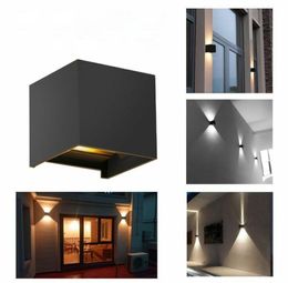 Modern IP65 LED Wall Light Waterproof Exterior Up Down Cube Sconce Lamp Fixture 612W WA0016908917