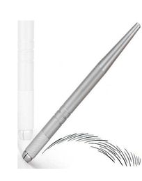 100Pcs professional 3D silver permanent eyebrow microblade pen embroidery tattoo manual pen with high quallity9316605