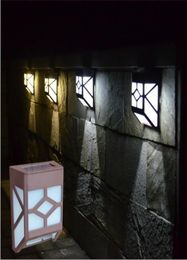 Solar Powered Led Wall Lamp Solar Light Lamp WhiteWarm White Flood Lights 2 Leds Outdoor Garden Light Yard Path Wall Landscape La1995572