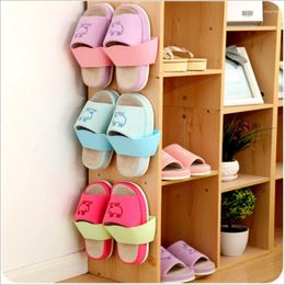 Hooks Wall Hanging Sticky Display Shelf Shoes Organizer Closet Holder Storage Rack Door Space-saving