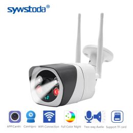 System Outdoor Security Camera Wifi Ip Camera Wireless Surveillance Cameras Two Way Audio Smart Motion Detection Ir Night Vision Camhi