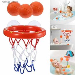 Baby Bath Toy Toddler Boy Water Toys Bathroom Bathtub Shooting Basketball Hoop with 3 Balls Kids Outdoor Play Set Cute Whale Y240504