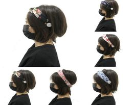 Elastic women039s hair band with buttoned headband knotted boho elastic cross turban headband da3854172065