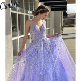 Party Dresses 2024 Lilac Pageants Evening Elegant Gliter Lace School Formal Dress Custom Made