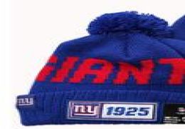 whole Fashion Giants Beanie 100th Season Sideline Cold Weather Graphite Sport Knit Hat All Teams winter Wool Cap outlet5920241