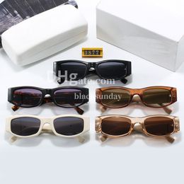 Square Frame Sunglasses Designer Letter Sunglasses For Women Luxury Men Radiation Protection Sunglasses Trendy Cool Black Sun Glasses