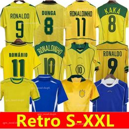 Brasil Retro Soccer Jerseys Ronaldo 1957 85 88 91 93 94 98 00 02 04 06 12 Ronaldinho KAKA R. CARLOS Camisa De Futebol Brazils Football Shirt RIVALDO Classic Vintage Je 496