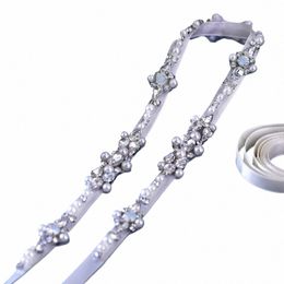 topqueen Wedding Accories Sier Sparkling Belt Rhineste Bridal Spaghetti Belt Evening Gowns Bridesmaid Waist Chain S488 17bc#