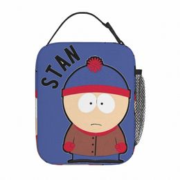 southpark Anime Stan Marsh Insulated Lunch Bags Food Bag Portable Cooler Thermal Lunch Box For Picnic P8KW#