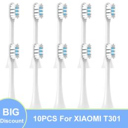 Products 10pcs For Xiaomi Mijia T301 Replacement Brush Heads Sonic Electric Toothbrush Heads Protect Soft DuPont Suitable Nozzles