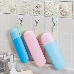 Bath Accessory Set Washing Tool Storage Box Small And Portable Candy Colour Toothbrush Case Home 6 Colours Optional