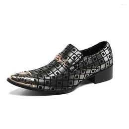 Dress Shoes Arrival Wedding Buckle Handmade Steel-toed Men Slip On Genuine Leather Pointed Toe For