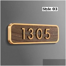 Garden Decorations Custom Signs Doorplates Self-Adhesive Acrylic House Numbers Address Plates Customised Door Number Sticker For Apar Dhtvm