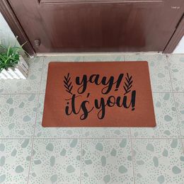 Carpets Funny Doormat In Outdoor Rubber Carpet For Entrance Door Olive Branch Printed Yay It's You Hallway Mats Front Rugs