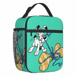 asterix And Obelix Insulated Lunch Tote Bag for Women Dogmatix Portable Thermal Cooler Bento Box Outdoor Cam Travel j5HT#