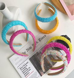 Girls Hair Accessories Sticks Head Bands Headbands For Childrens Crystal Fashion Accessory Rainbow B49559541553