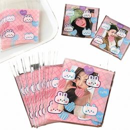 100 Pcs High Beauty Cute Carto Bear and Rabbit Packaging Self Adhesive Bag Love Bean Star Small Card Cover Protective Bag R5P5#
