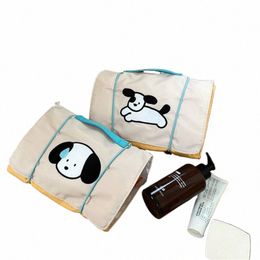 portable Travel W Bag Cute 4pcs in 1 Detachable Makeup Bag Women Mesh Cosmetics Pouch Large Capacity Foldable Beauty Case 26gP#